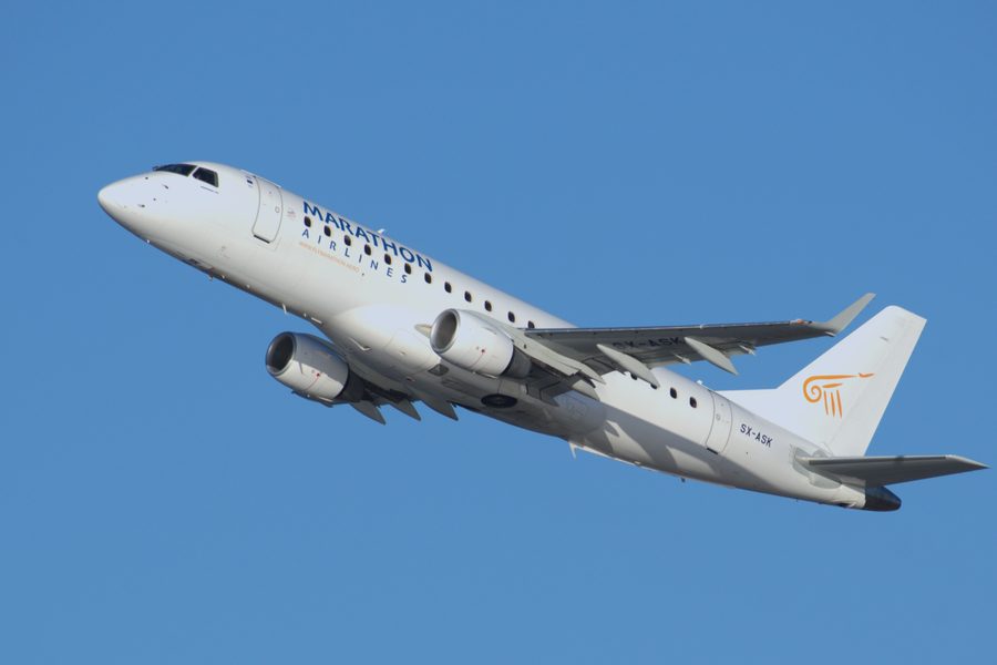 Marathon-Airlines-ACMI-leasing-Embraer-in-flight
