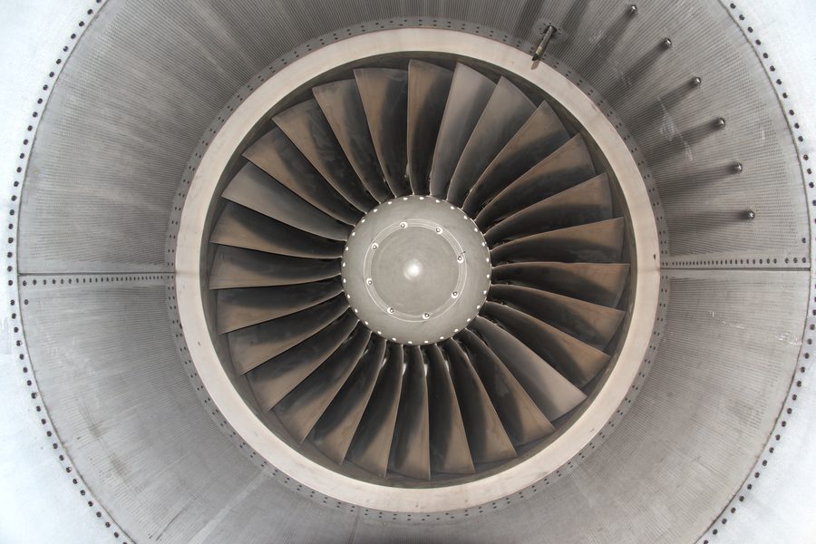 Engine-fan-on-a-Marathon-Airlines-Embraer-aircraft